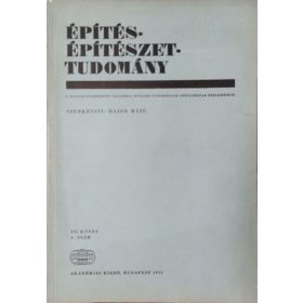   Építés-Építészettudomány, III. kötet 4. szám (1971) - Major Máté (szerk.)
