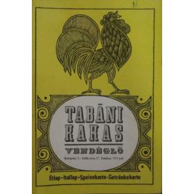 Tabáni Kakas vendéglő - Étlap -