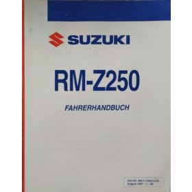 Suzuki RM-Z250 - Fahrerhandbuch -