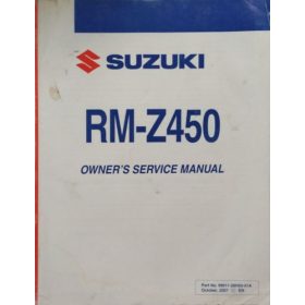 Suzuki RM-Z450 - Owner's Service Manual -