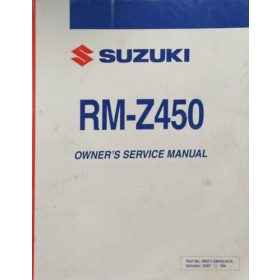 Suzuki RM-Z450 - Owner's Service Manual -