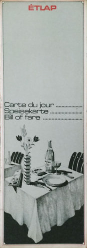 Kelet-Pesti Vendéglátó Vállalat - Étlap -