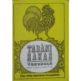 Tabáni Kakas vendéglő - Étlap -