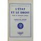 L'état et le droit - Essais de philosophie politique (Collection "Philosophie du droit" 9) - Giorgio Del Vecchio