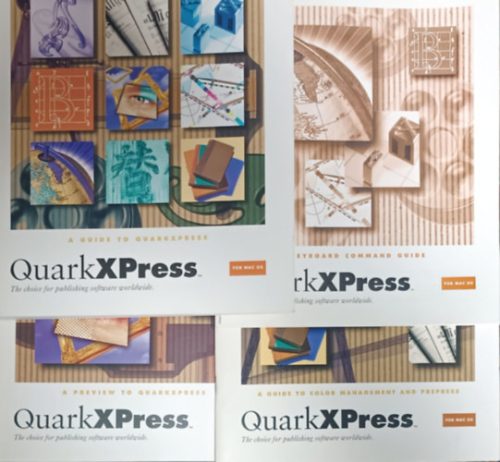 QuarkXPress for Mac OS - Guide + Preview + Keyboard Command guide + Guide to color management and prepress (4 kötet) -