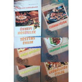   7 kötet Vilma néni szakácsfüzetek (2001 I. évfolyam 1-4., 6-7., 11.) -