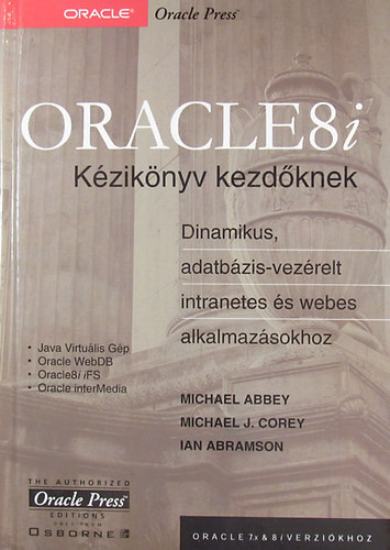 ORACLE8i Kézikönyv kezdőknek - Michael Abbey - Michael J. Corey - Ian Abramson