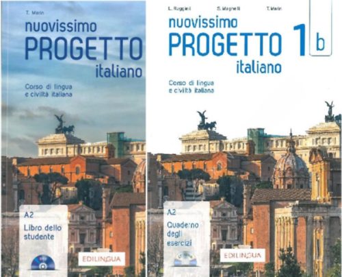 Nuovissimo Progetto italiano 1b - A2 Libro dello studente + Quaderno degli esercizi (2 kötet + CD + DVD) - 