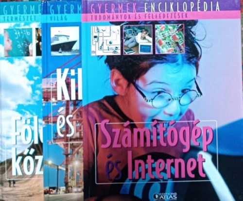 Gyermek enciklopédia - Számítógép és internet + Kikötők és hajózás + Földünk kőzetei (3 kötet) - 