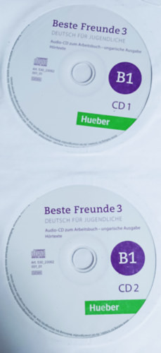 Beste Freunde 3 - B1 CD1+ CD2 (2 db Audio-CD zum Arbeitschbuch - ungarische Ausgabe Hörtexte) -