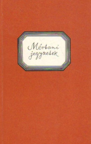 Mértani jegyzetek - 