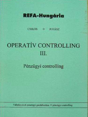 Operatív Controlling III. - 