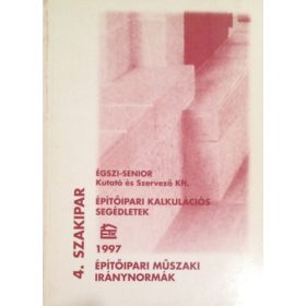 Építőipari műszaki iránynormák. 4. Szakipar -