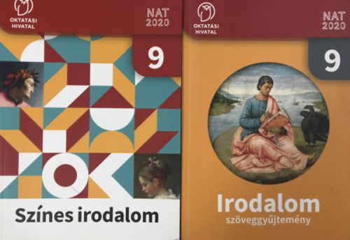 Sándor Csilla (szerk.): Színes irodalom 9. Tankönyv + Szöveggyűjtemény (2 kötet)