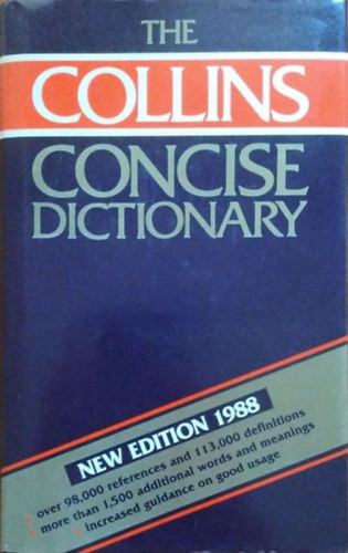 Patrick Hanks (chief ed.): The Collins Concise Dictionary of the English Language