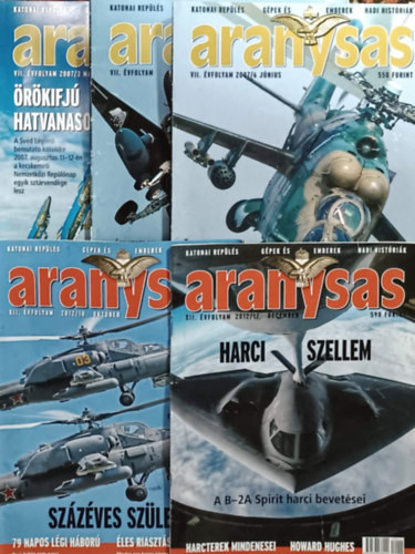 Aranysas magazin szórványszámok (2012/10,12; 2007/3,5,6) (5 db) - Tőrös István (Főszerk.)