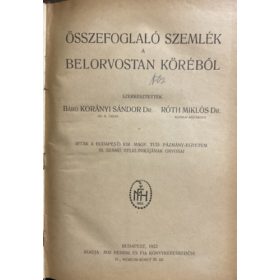   Korányi-Róth: Összefoglaló szemlék a belorvostan köréből