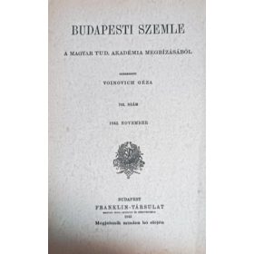 Voinovich Géza: Budapesti szemle 792. szám 1943. november