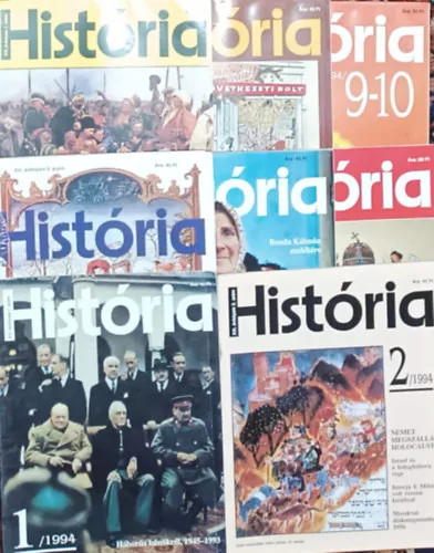 Glatz Ferenc (szerk.): História 1994 (teljes évfolyam, lapszámonként)