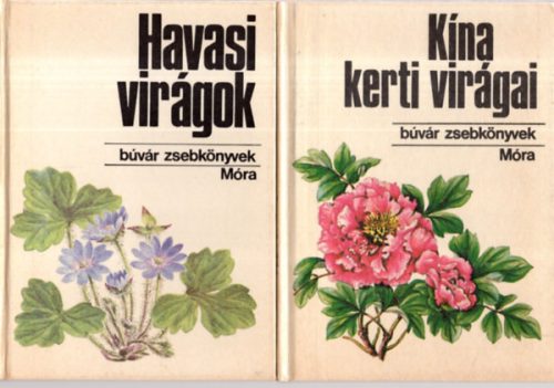 2 db búvár zsebkönyv /VIRÁGOK/ ( Kína kerti virágai+Havasi virágok ) - Kósa-Varga