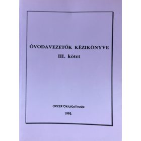 Óvodavezetők kézikönyve III.