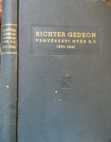 Richter Gedeon Vegyészeti Gyár R.T. 1901-1941 - nincs megadva