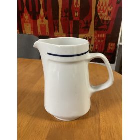 Kék csíkos vizes kancsó - Alföldi porcelán