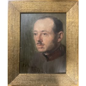 Katona portré, 1917 - olaj, falemez