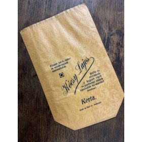   Kócsy Lajos Fűszer, kávé, cukor, rőfös és rövidárú - reklám papírtasak 1930 körül