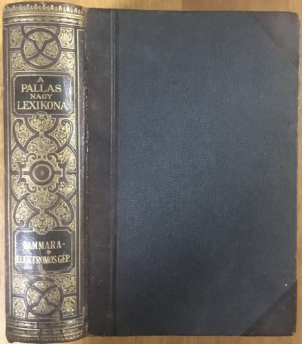 A Pallas Nagy Lexikona V. kötet - Dammara - Elektromos gép