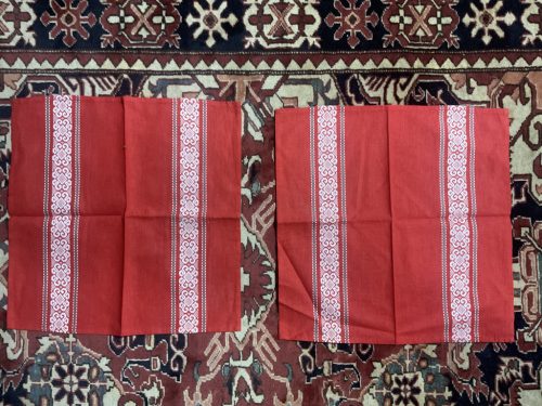 Vászonszalvéta vagy kis textil szőttes 2 db