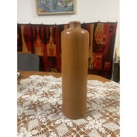   Antik nagyméretű literes cserép ásványvizes palack 30 cm - Lucas Bols örökösei Amsterdam