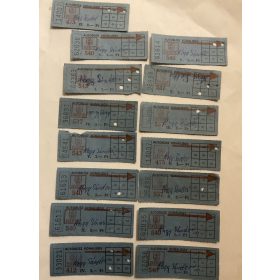 BKV Autóbusz vonaljegy 15 db 3 ft