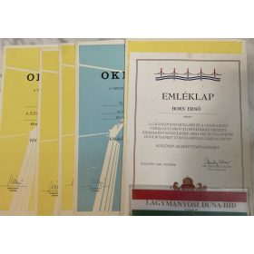Hídépítéssel kapcsolatos oklevelek, 1976-1995 - 12 db