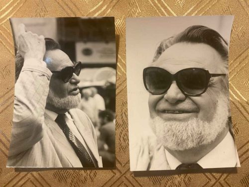 Kútvölgyi Mihály (1944-2023): Gyurkovics Tibor 2 db fotó - fotóművészet, jelezve