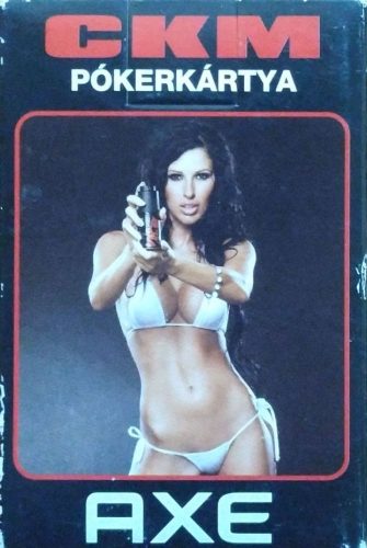 CKM – AXE reklám pókerkártya dobozzal (pin-up dizájn)