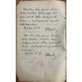 Papp János üzenenőfüzete az 1930-as évekből