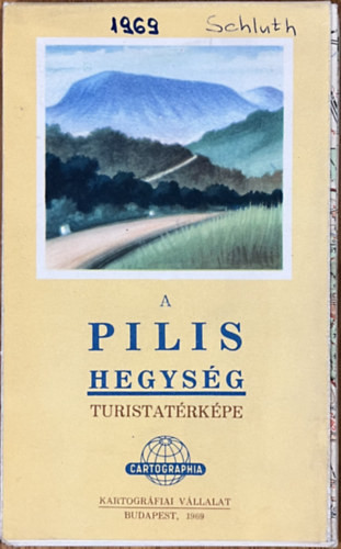 A Pilis hegység turistatérképe