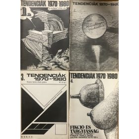   Tendenciák 1970-1980 Új művészet 1970-ben kiállítás katalógusa (6 db) teljes