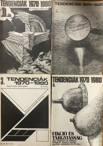 Tendenciák 1970-1980 Új művészet 1970-ben kiállítás katalógusa (6 db) teljes