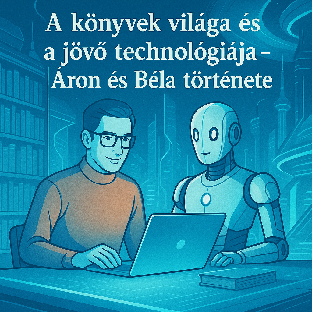 A könyvek világa és a jövő technológiája – Áron és Béla története